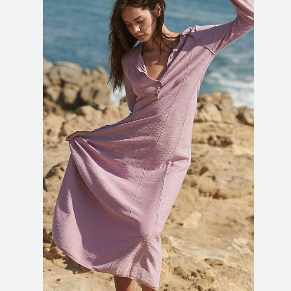 Free People El Topo Sweater Maxi in Moonlit Orchid - NWOT (Size XS)